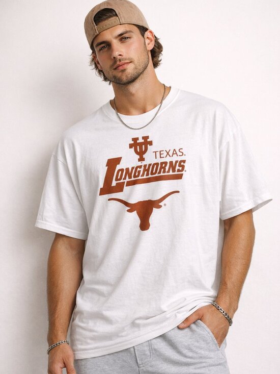 Jerzees Other - $$$EASTER SALE 2/$30 University of Texas Longhorns T-Shirt XL White NCAA Jerzees